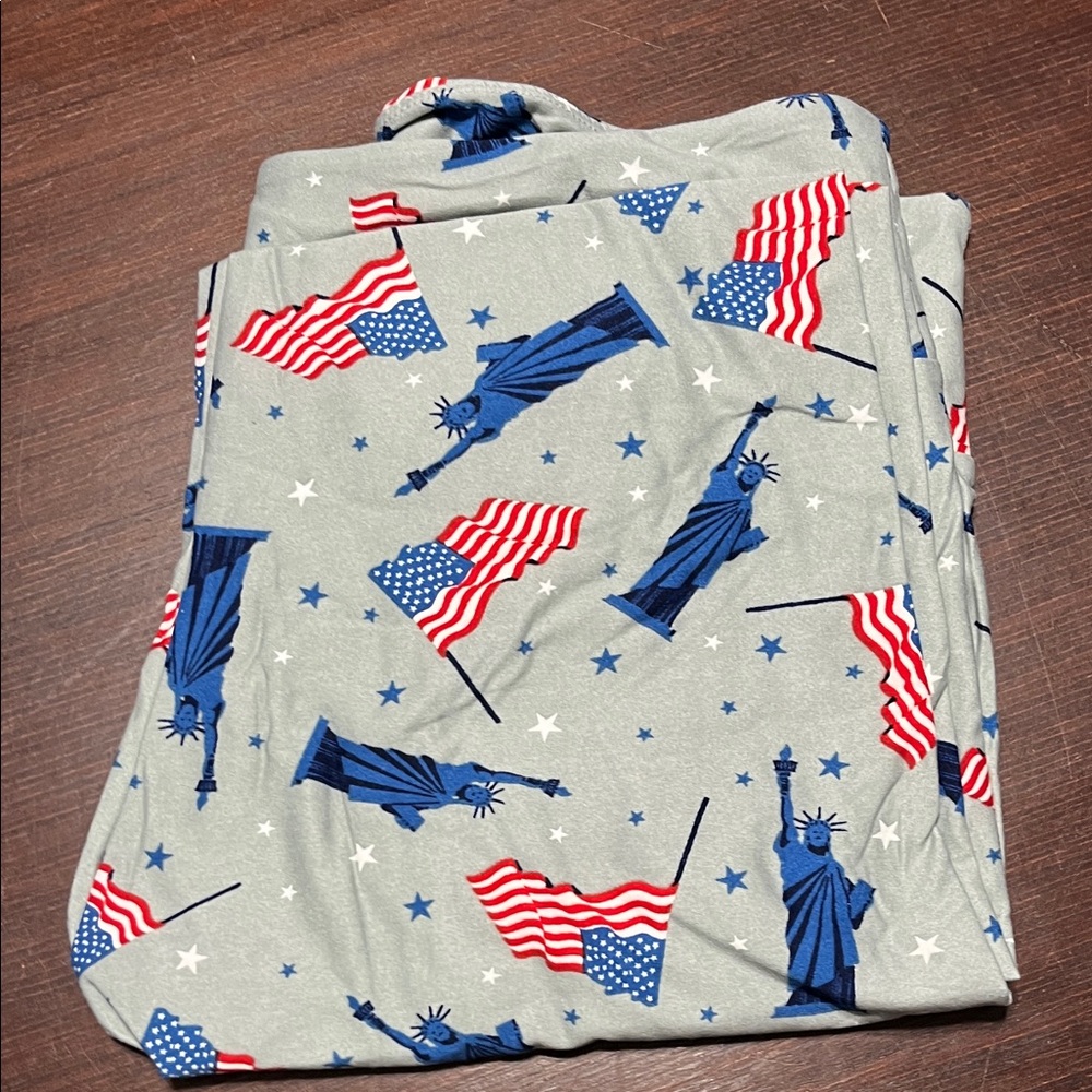 LuLaRoe Blue and White Starry Apparel set of 5 TC leggings - Picture 8 of 8